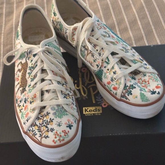 Keds X Rifle Paper Co Embroidered Sneakers - Picture 10 of 11
